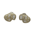 18K Chanel Heart Diamonds Earrings