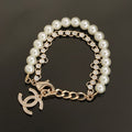 18K Pearls Chanel Chain Bracelet