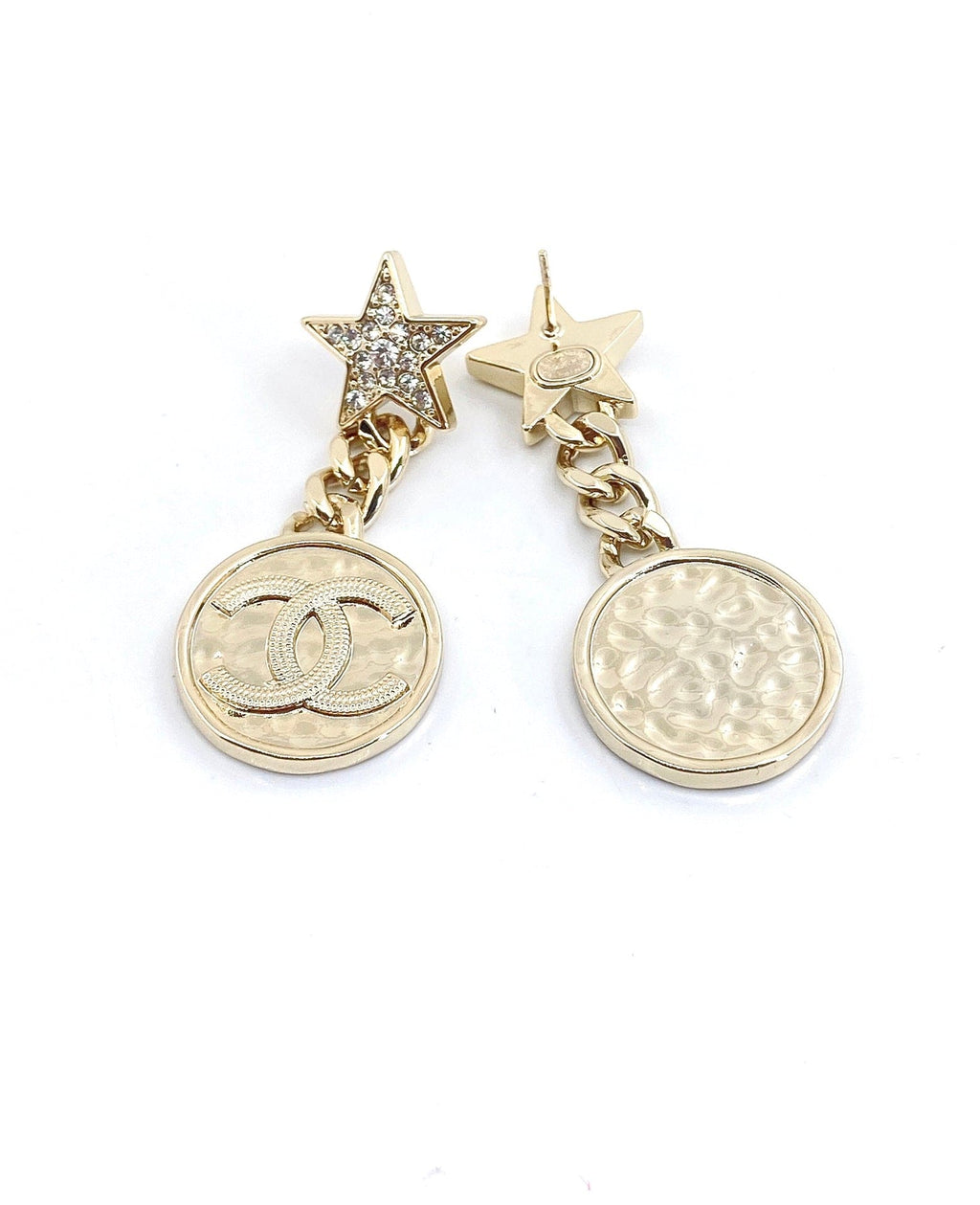 18K Chanel Star Vintage Earrings