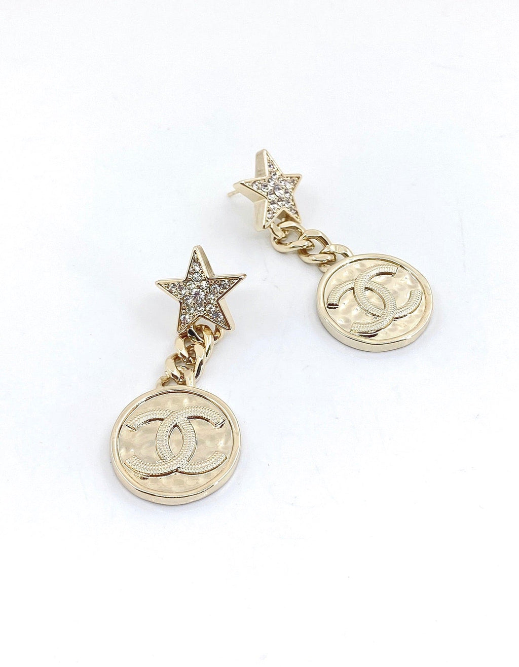 18K Chanel Star Vintage Earrings