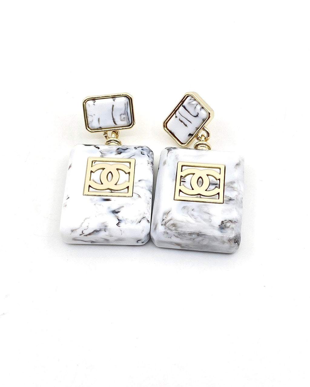 18K Chanel Eternal No¡ã5 Earrings