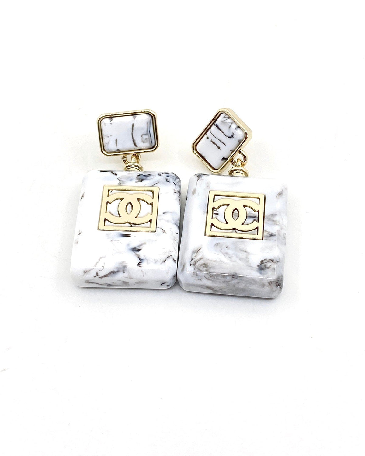 18K Chanel Eternal No¡ã5 Earrings