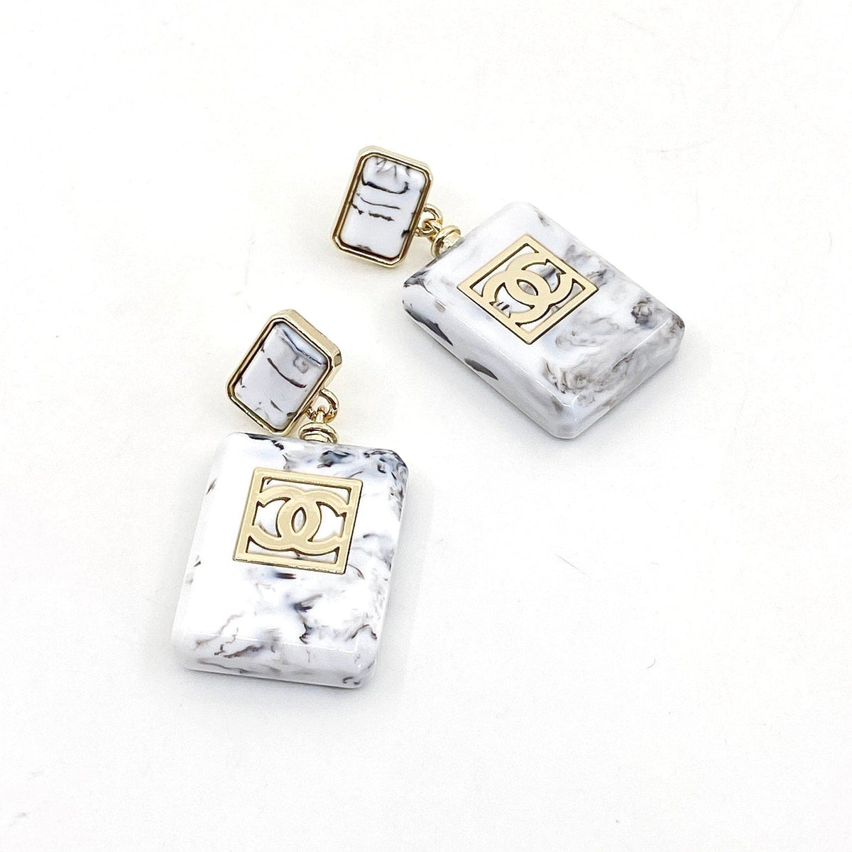 18K Chanel Eternal No¡ã5 Earrings
