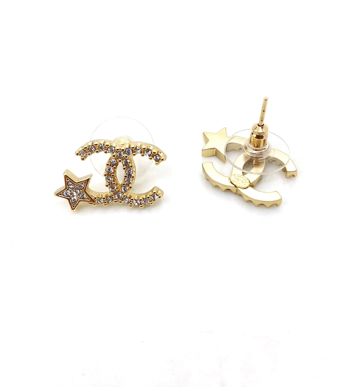 18K Chanel Star Earrings