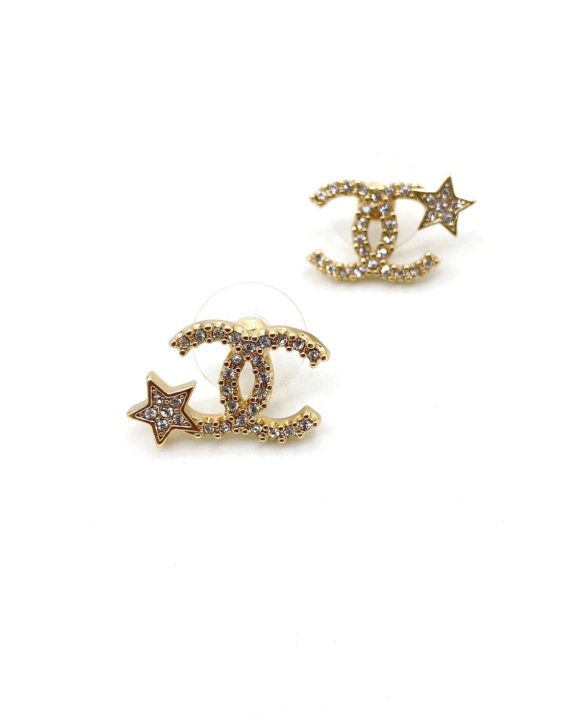 18K Chanel Star Earrings