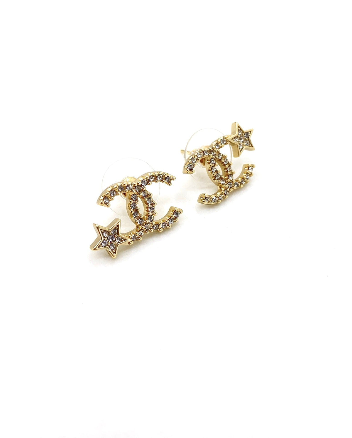 18K Chanel Star Earrings