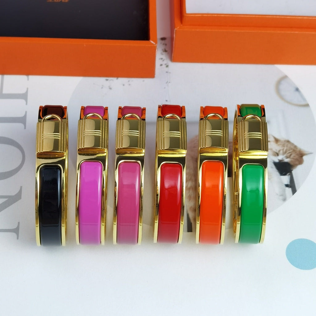 18K Clic Cadenas Black Hermès Bracelet