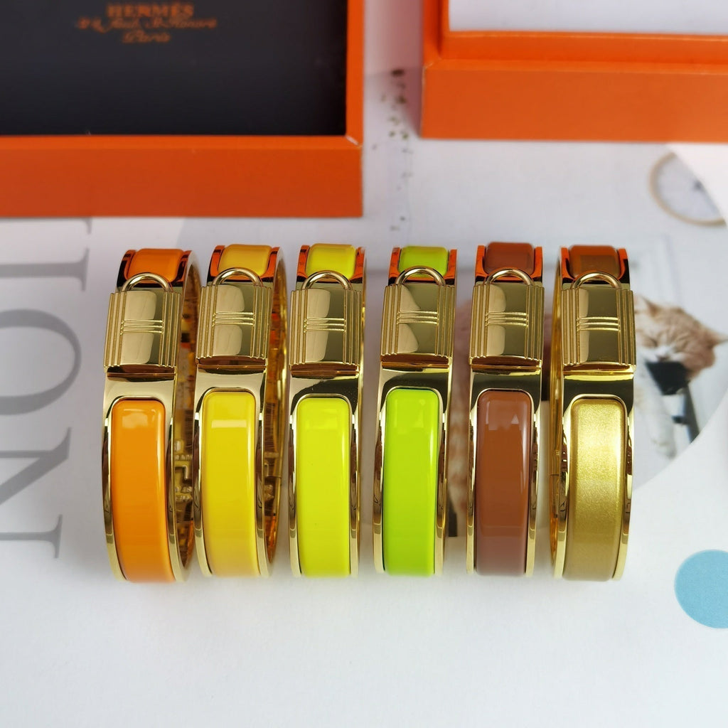 18K Clic Cadenas Yellow Hermès Bracelet