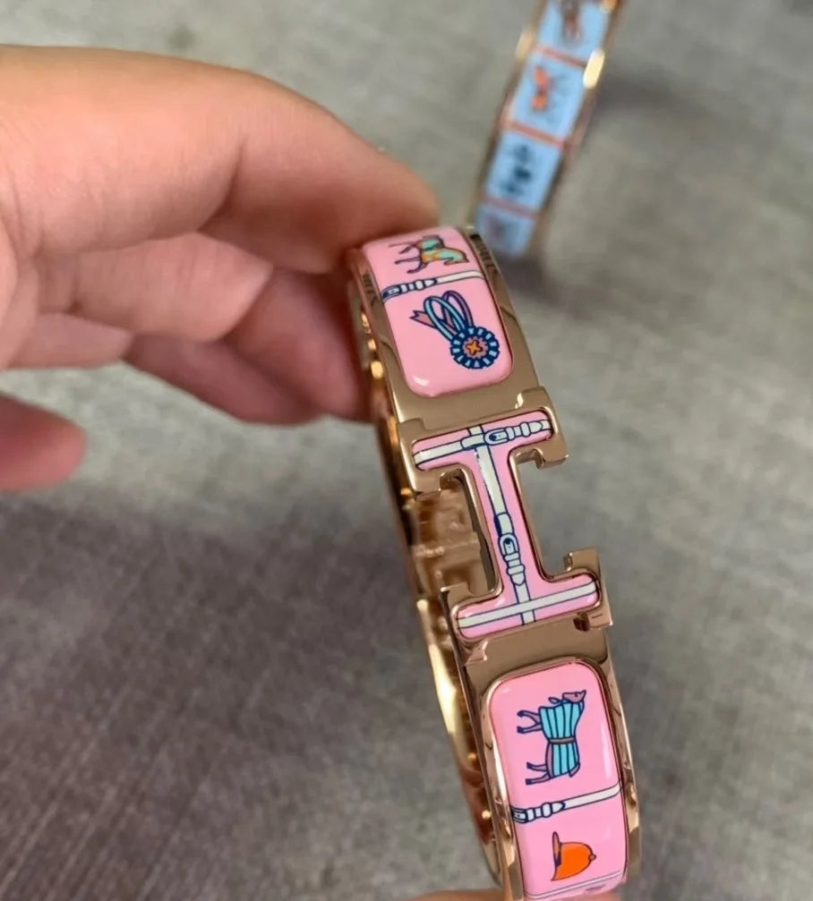 18K Clic Hermès Couvertures Bracelet
