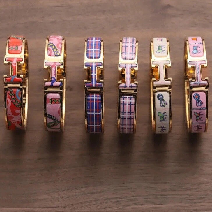 18K Clic Hermès Panoplie Equestre Pink Bracelet