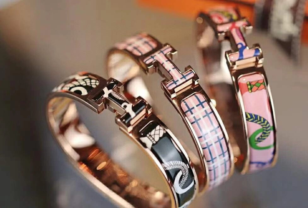 18K Clic Hermès Panoplie Equestre Pink Bracelet