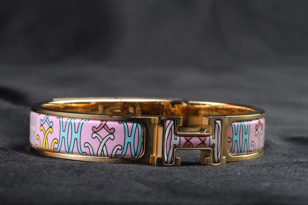 18K Clic Hermès H Lift Pink Bracelet