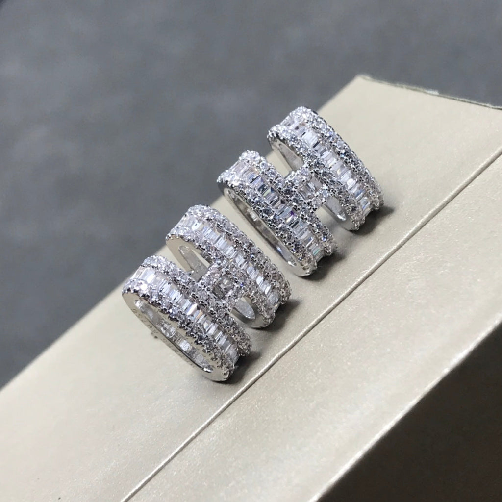 18K Pop Hermès Diamonds Earrings