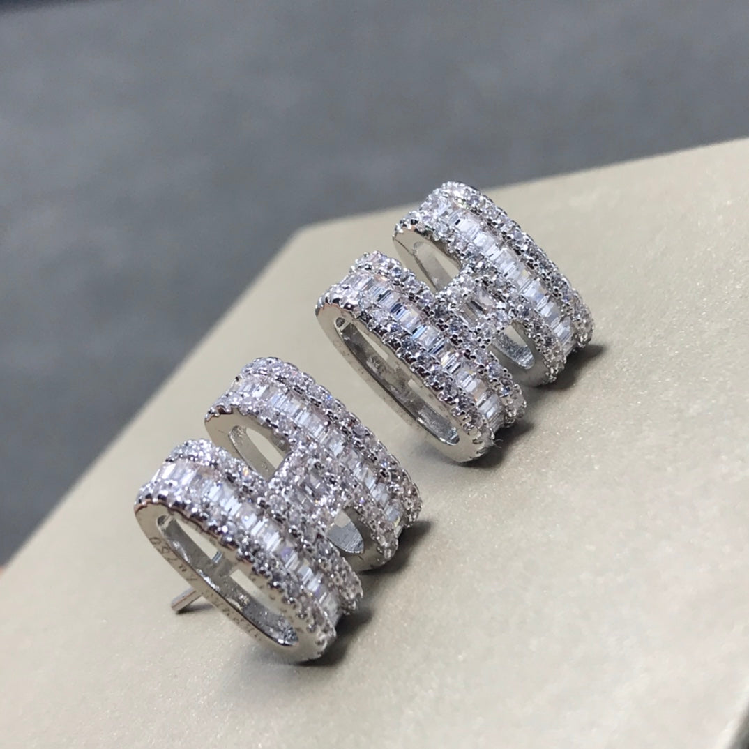 18K Pop Hermès Diamonds Earrings