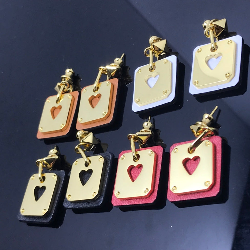 18K As De Celine Black Hermès Earrings