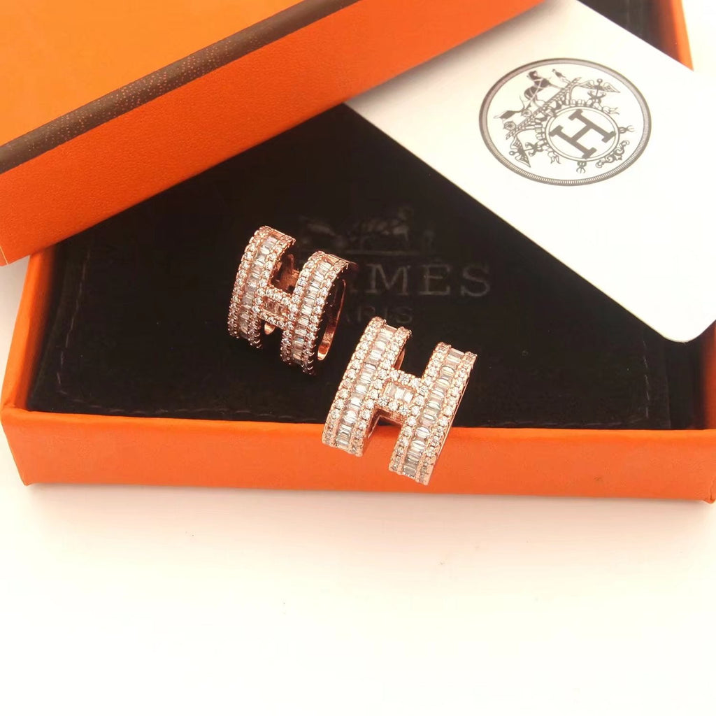 18K Pop Hermès Diamonds Earrings