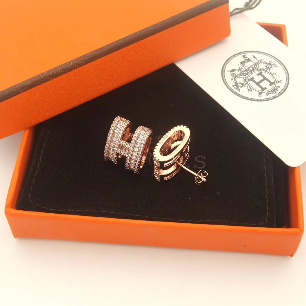 18K Pop Hermès Diamonds Earrings