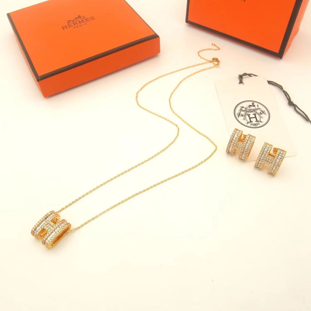 18K Pop Hermès Diamonds Earrings