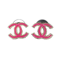 18K Chanel Pink Earrings