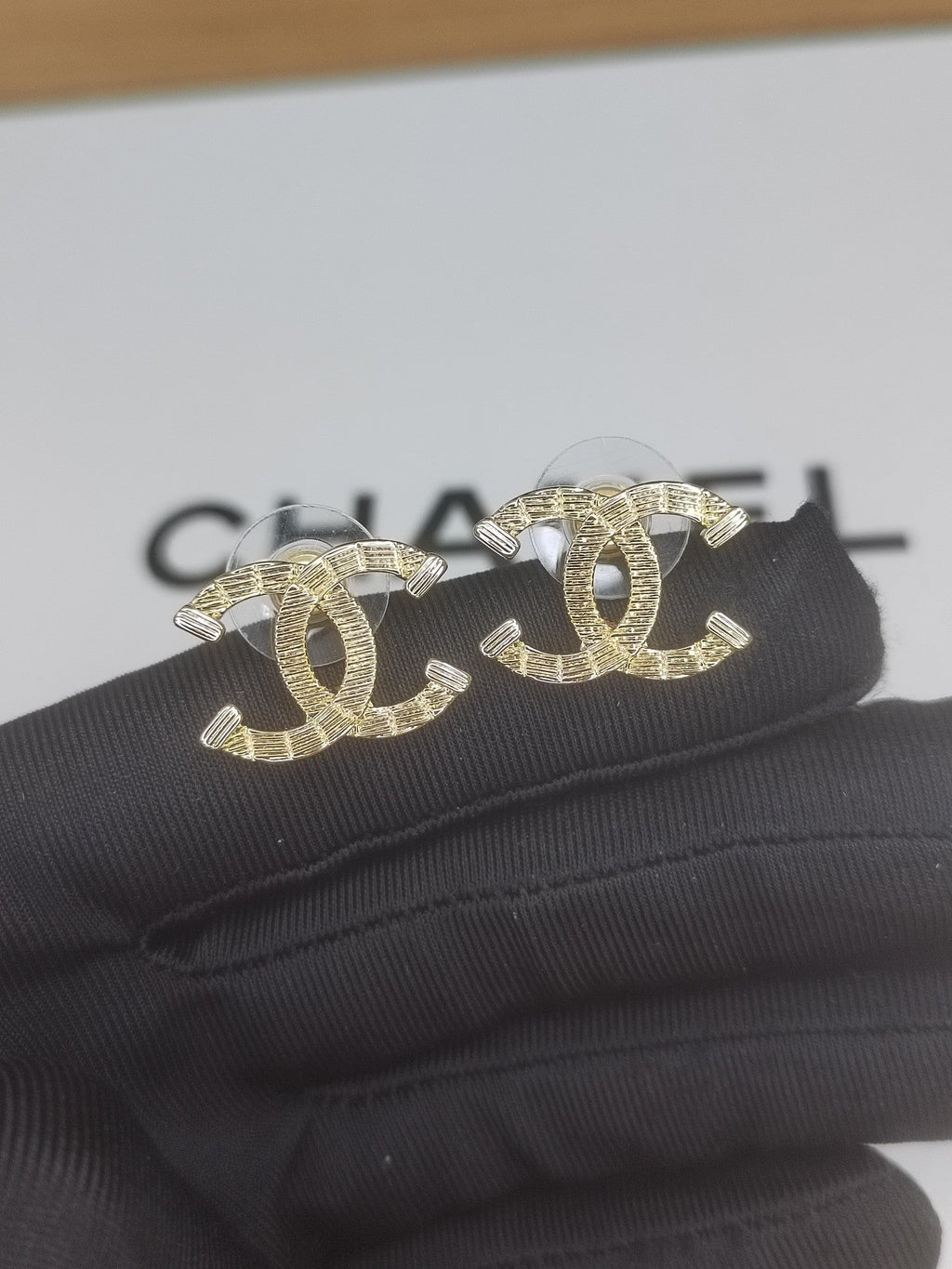 18K Classic Chanel Earrings