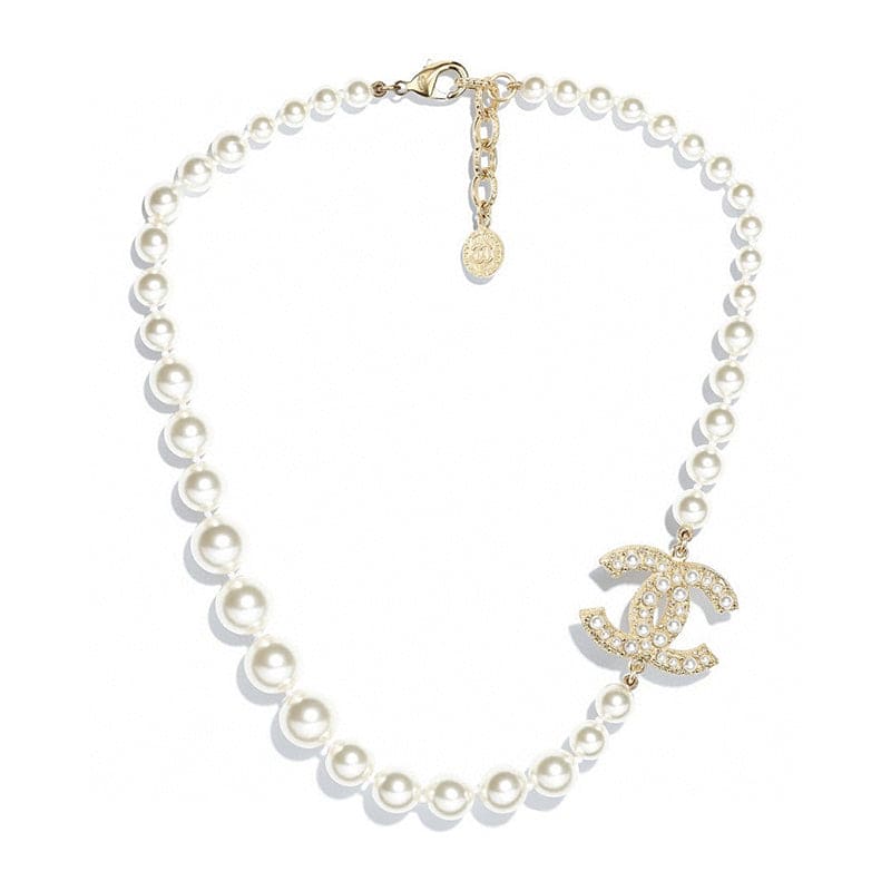 18K Chanel 100TH ANNIVERSARY Pearl Chain Necklace