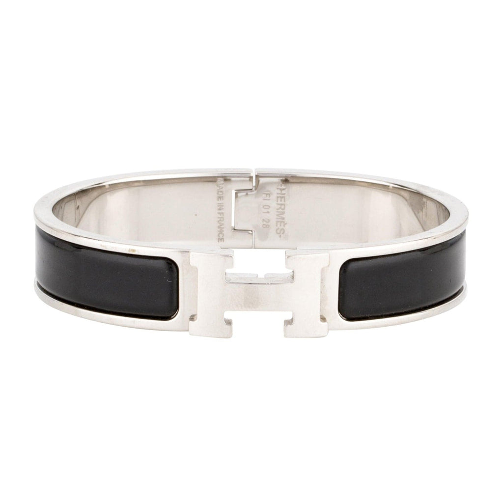 18K Clic Hermès Black Bracelet