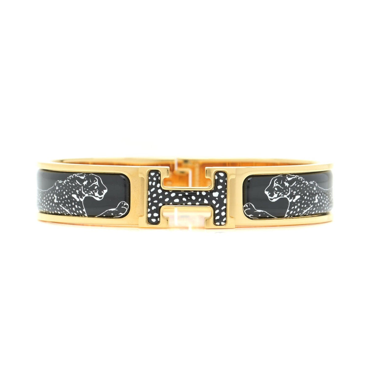 18K Guepards Clic Clac Hermès Bracelet