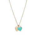 18K Return to Tiffany & Co. Mini Double Heart Necklace
