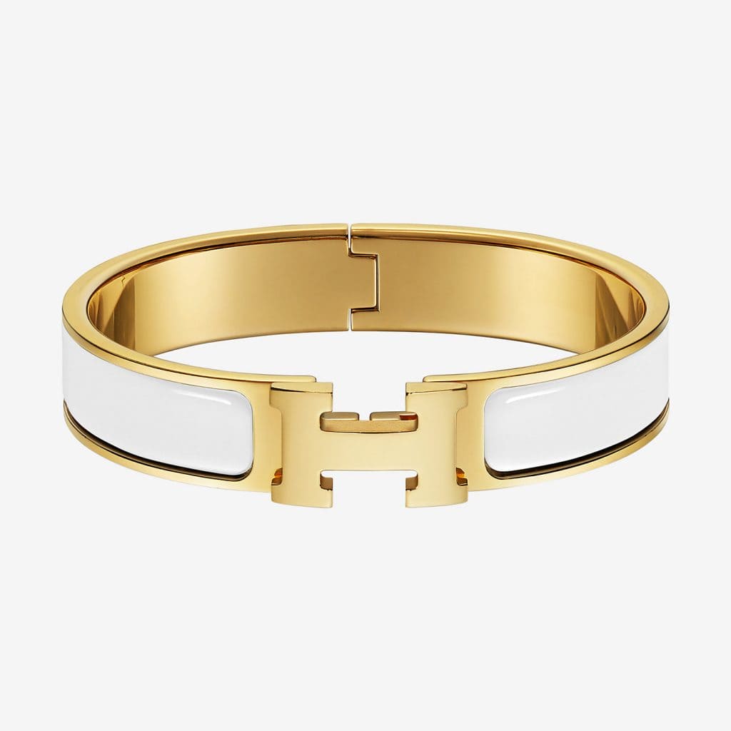 18K White Clic Hermès Bracelet