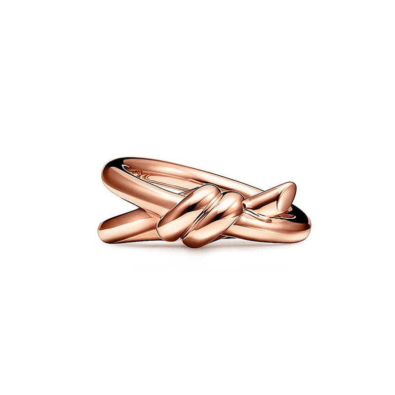 18K Rose Gold Tiffany & Co. Knot Double Row Ring