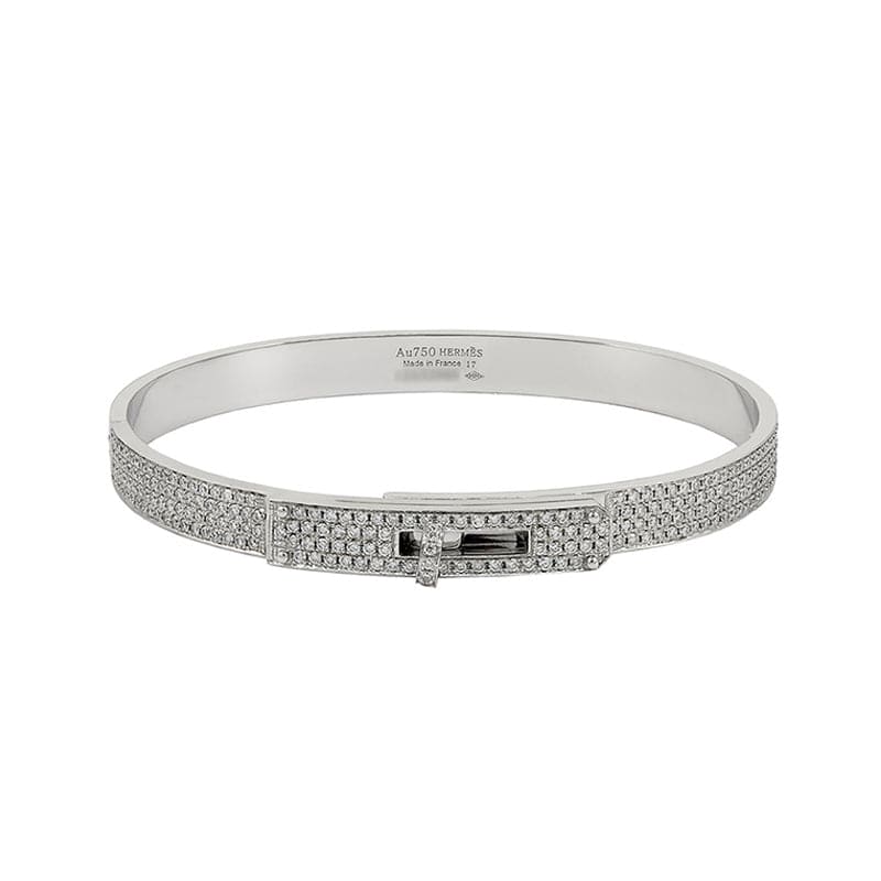 18K White Gold Kelly Diamonds Hermès Bracelet