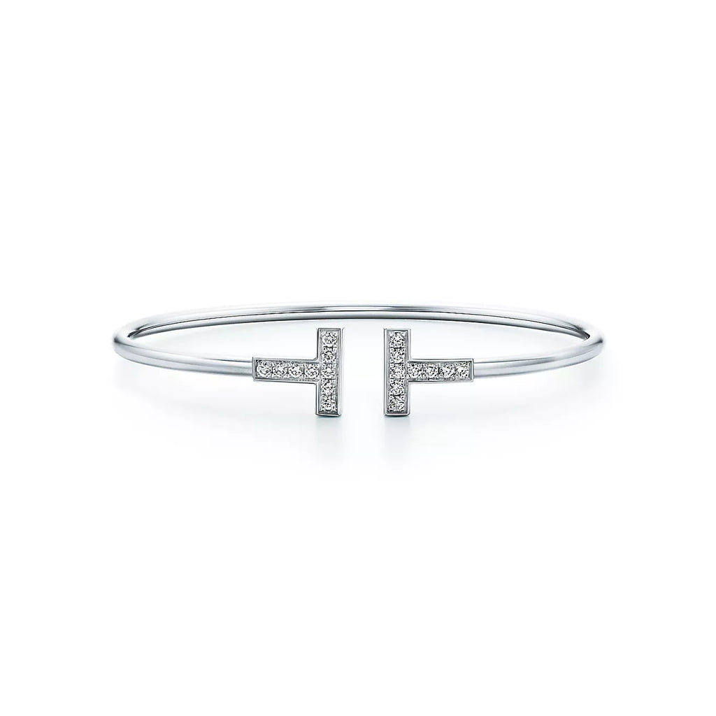 18K Tiffany & Co. Diamond Wire Bracelet