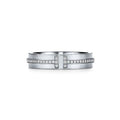 18K White Gold Tiffany & Co. Narrow Diamond Ring