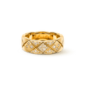 18K Yellow Gold Chanel Coco Crush Diamonds Ring