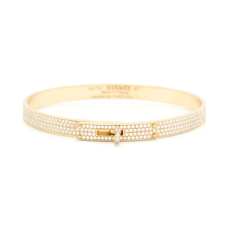 18K Yellow Gold Kelly Diamonds Hermès Bracelet