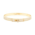 18K Yellow Gold Kelly Diamonds Hermès Bracelet