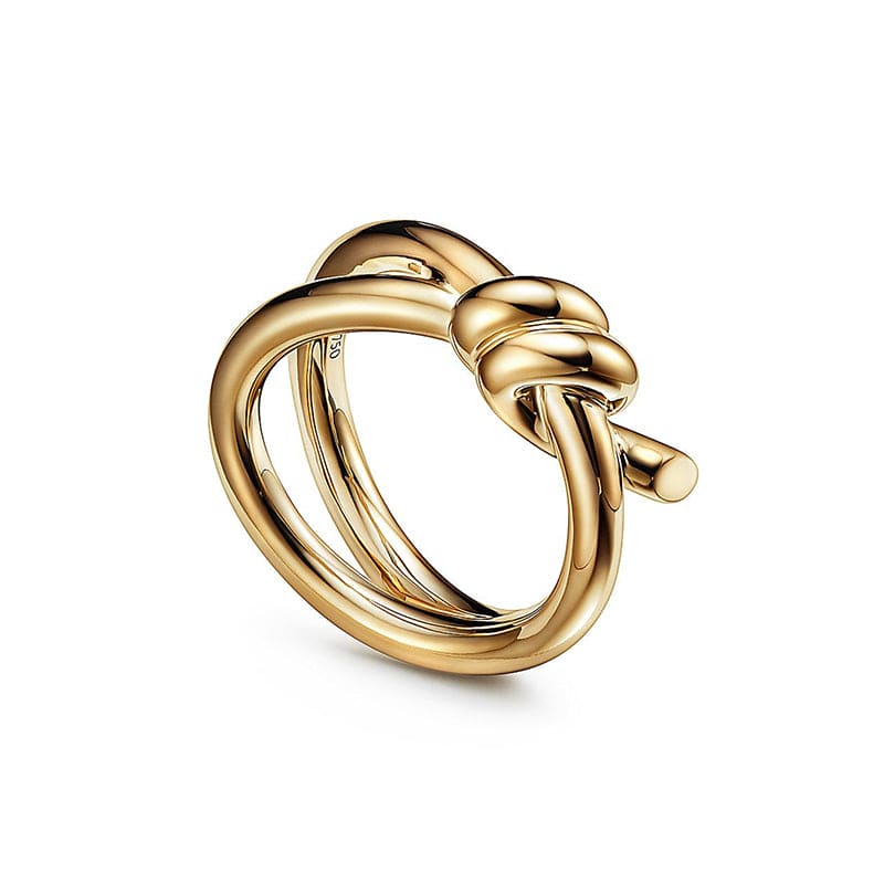 18K Yellow Gold Tiffany & Co. Knot Double Row Ring