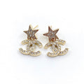18K Chanel Star Diamond Earrings