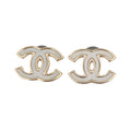 18K Chanel Black & White Earrings