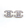18K Chanel Marble Earrings