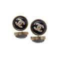 18K Chanel Pearl Crystal Stud Earrings