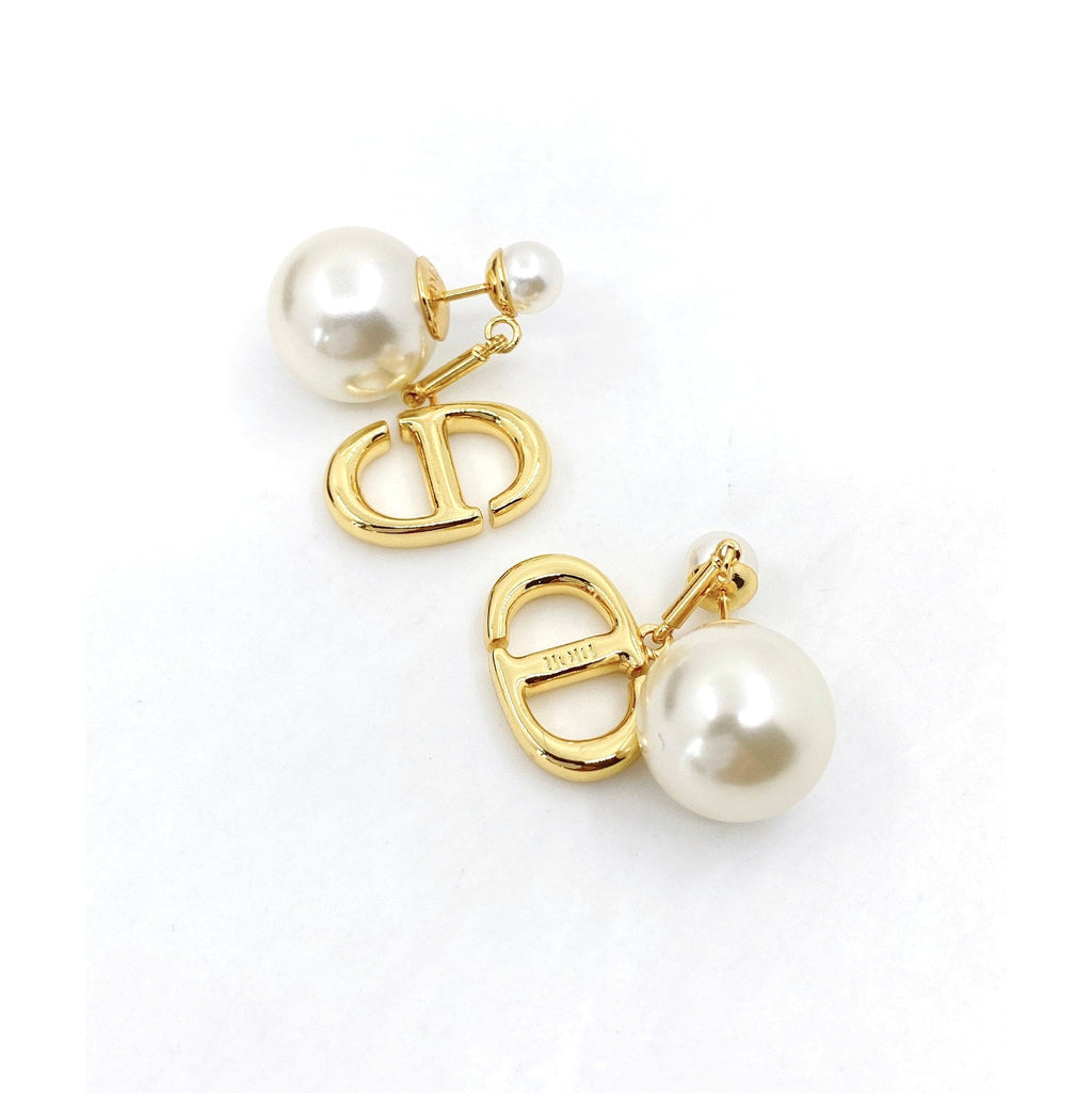 18K Dior Tribales Pearl Earrings