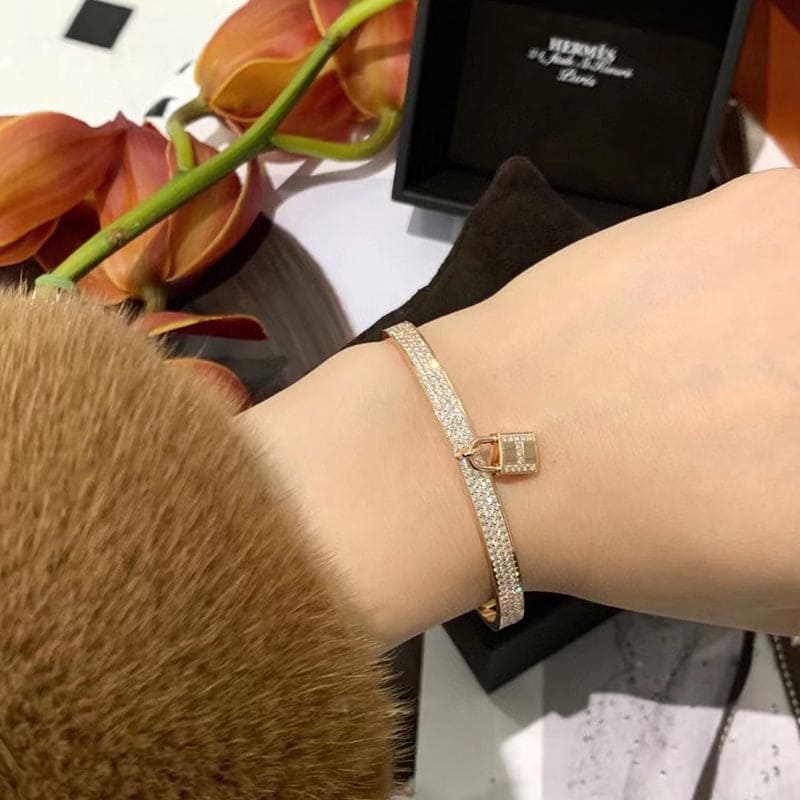 18K Kelly Clochette Diamond Hermès Bracelet