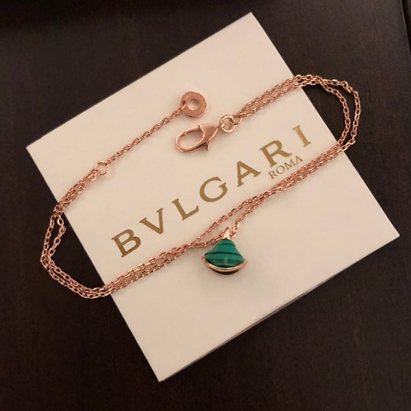 18K BVLGARI DIVAS' DREAM Malachite Bracelet