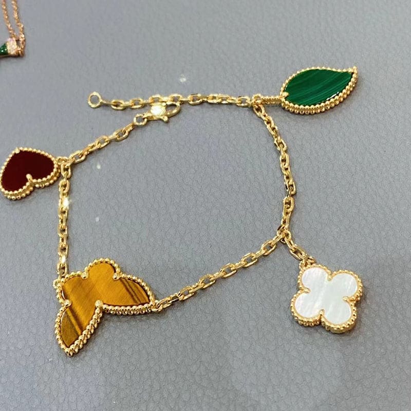 18K Van Cleef & Arpels Lucky Alhambra Four Motifs Clover Bracelet
