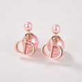 18K Dior Tribales Pink Pearl Earrings