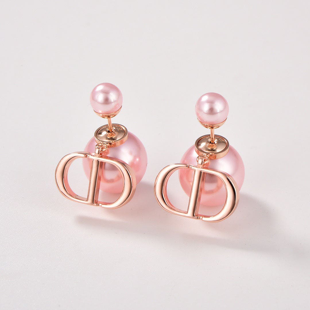 18K Dior Tribales Pink Pearl Earrings