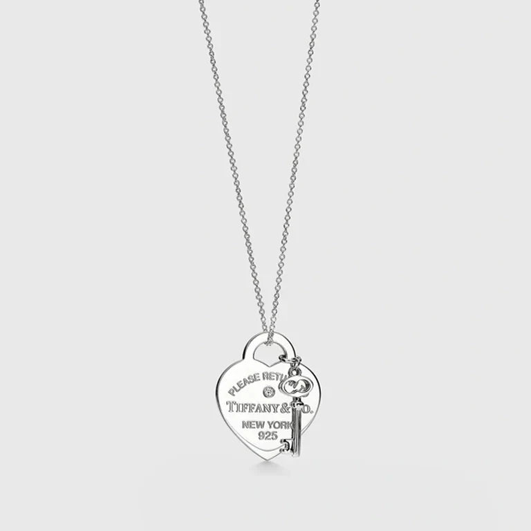 18K Return to Tiffany & Co. Heart & Key Necklace