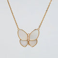 18K Van Cleef & Arpels Butterfly Pearl Necklace
