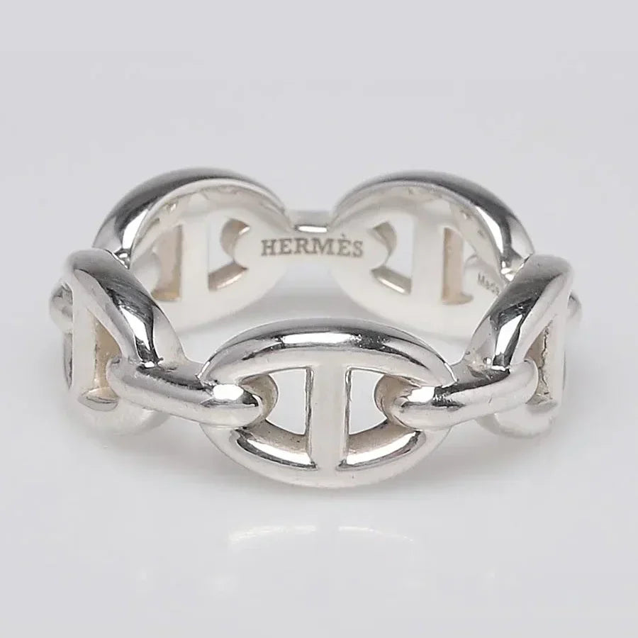 18K Chaine D'Ancre Enchainee Hermès Ring
